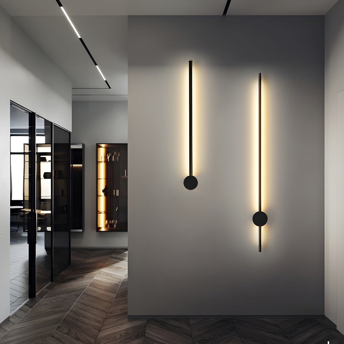 Linear LED Wall Light, Multiple Dimming Options — front view