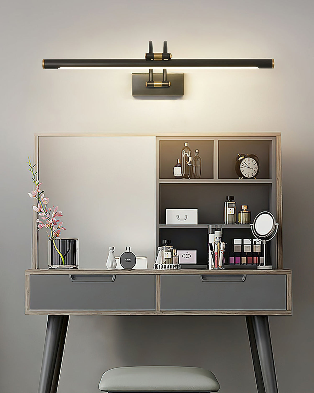 Sleek Linear Vanity Wall Light, Energy-Efficient