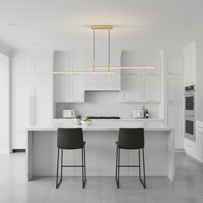 Linked Ring Island Pendant Light, Dimmable — front view