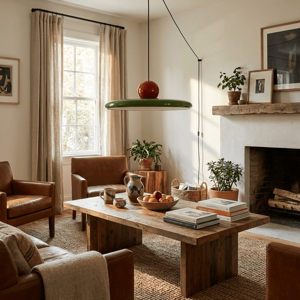 Plug-In Swag Pendant Light with Warm Glow — lifestyle view