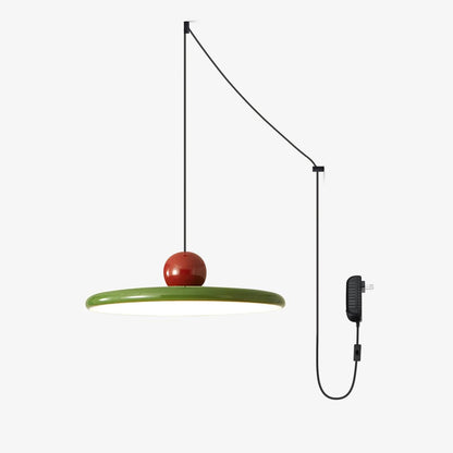 Plug-In Swag Pendant Light with Warm Glow — front view