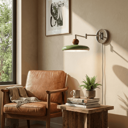 Plug-In Wall Lamp with Adjustable Brightness — alternate angle