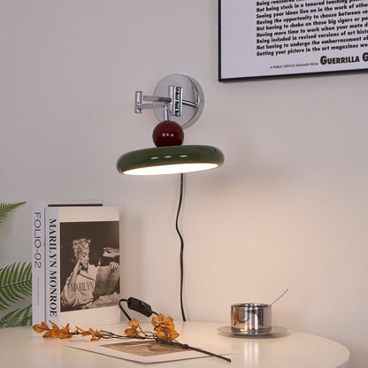 Plug-In Wall Lamp with Adjustable Brightness