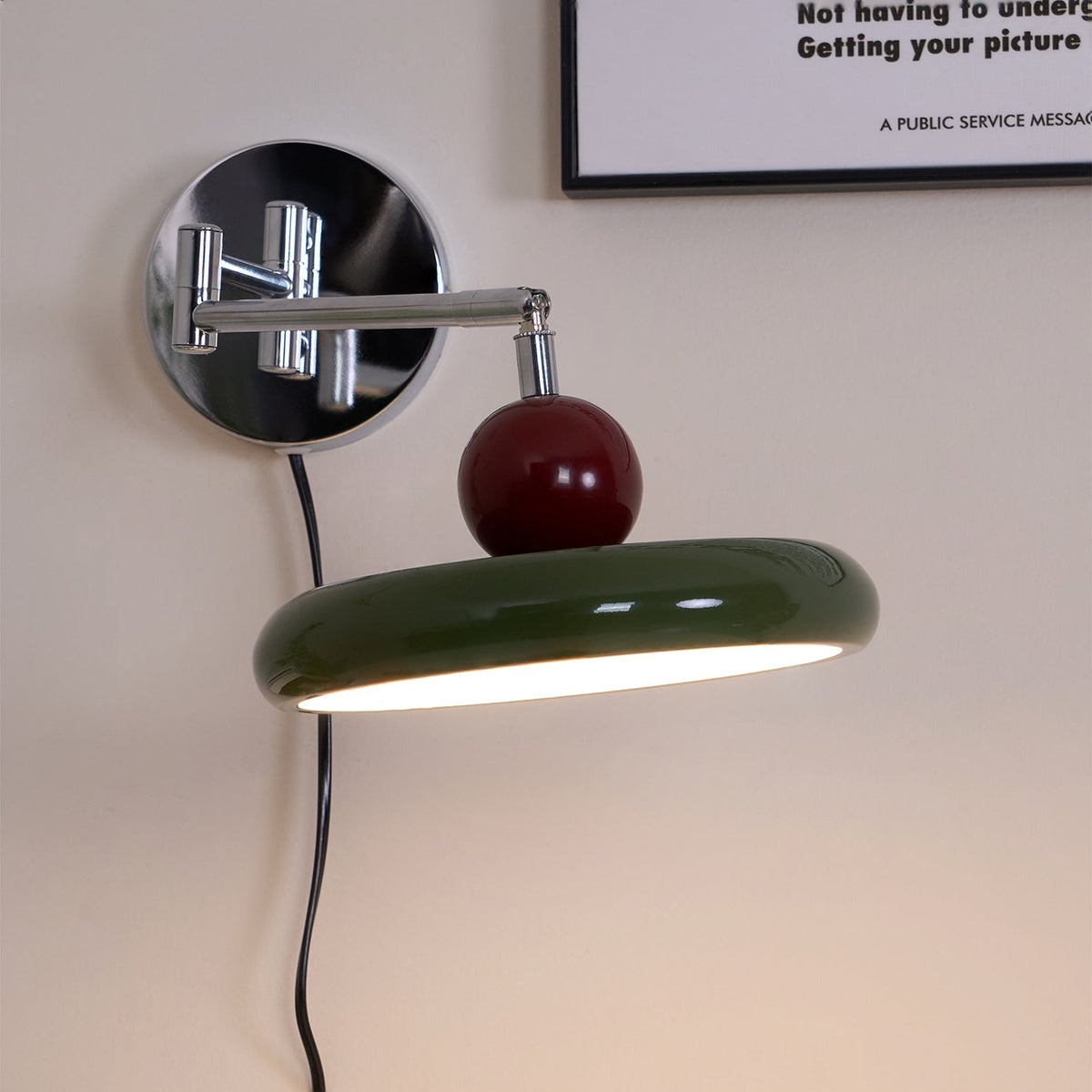 Plug-In Wall Lamp with Adjustable Brightness