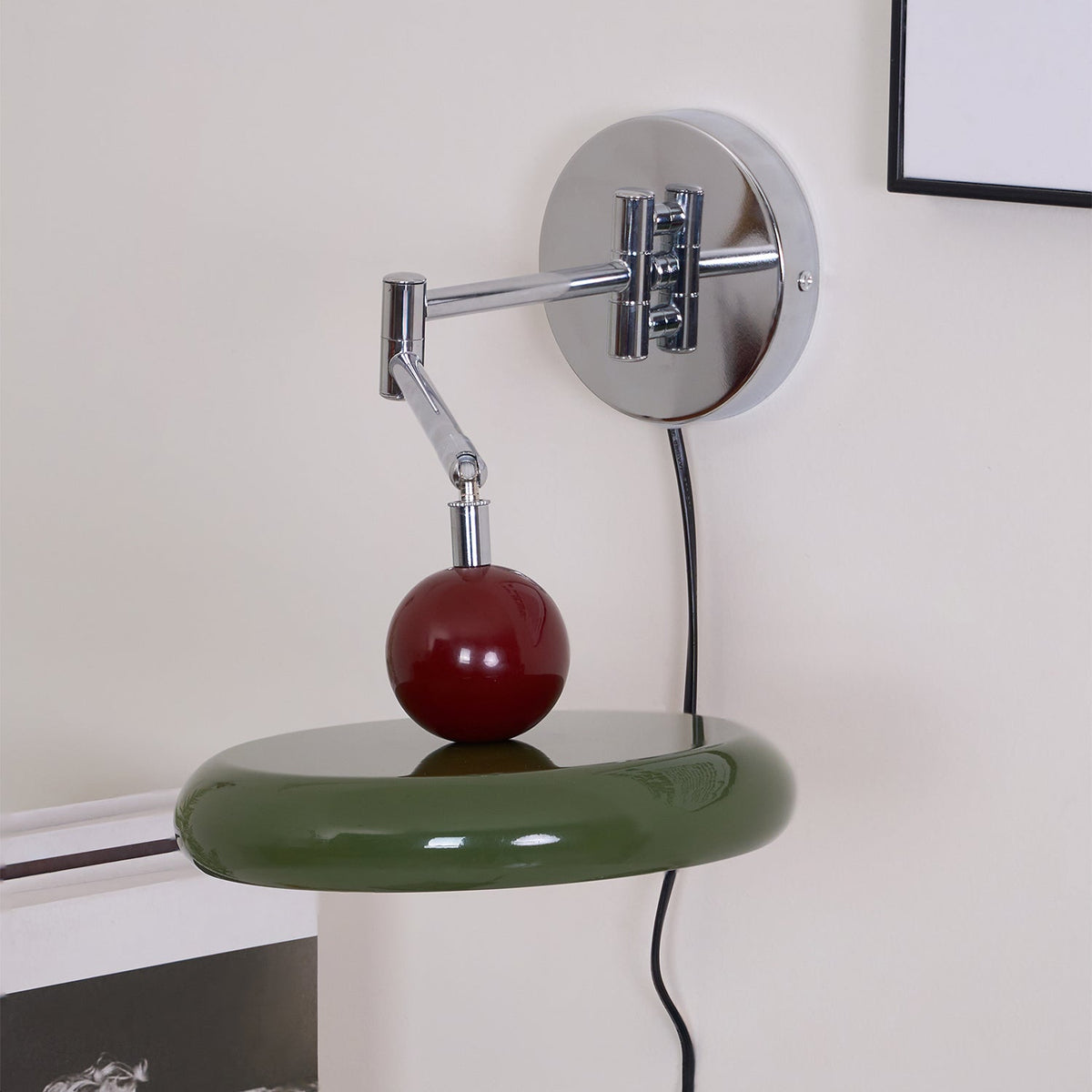 Plug-In Wall Lamp with Adjustable Brightness