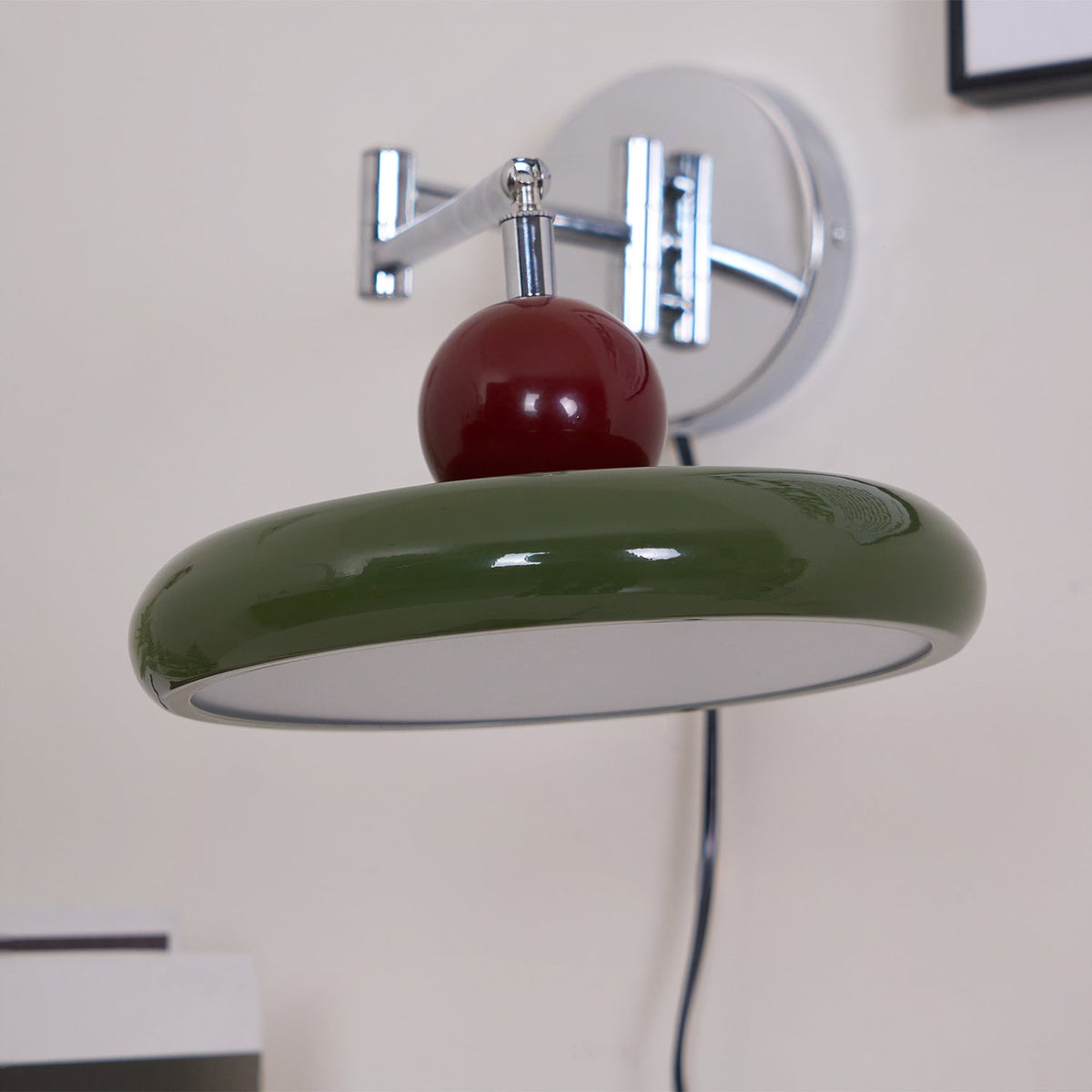 Plug-In Wall Lamp with Adjustable Brightness
