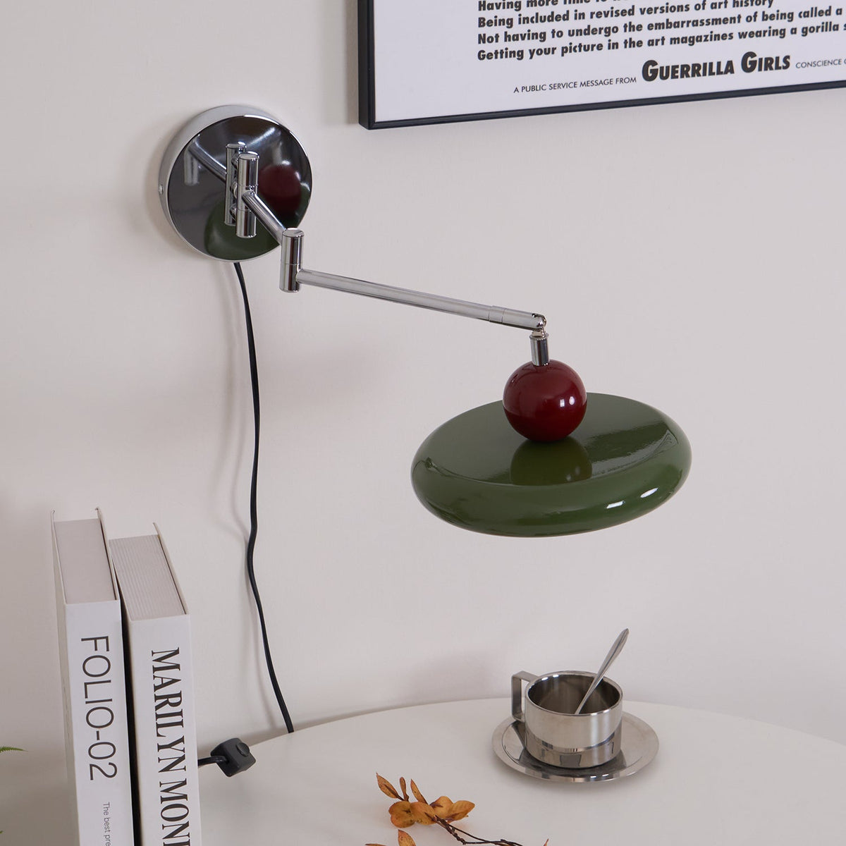 Plug-In Wall Lamp with Adjustable Brightness