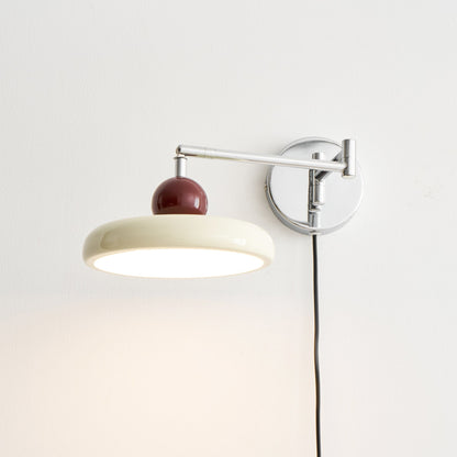 Plug-In Wall Lamp with Adjustable Brightness