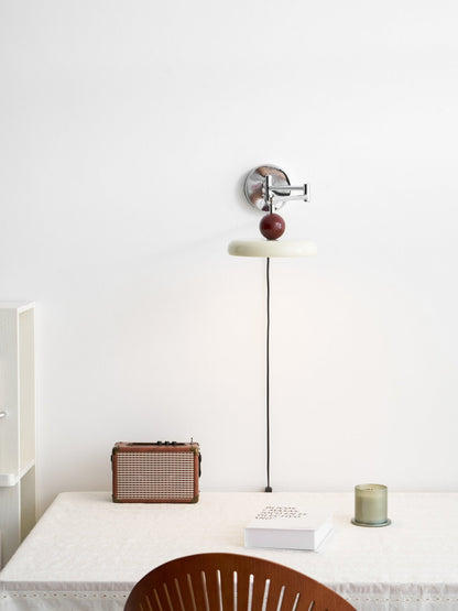 Plug-In Wall Lamp with Adjustable Brightness