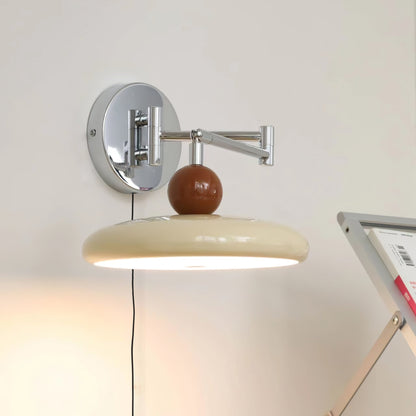 Plug-In Wall Lamp with Adjustable Brightness