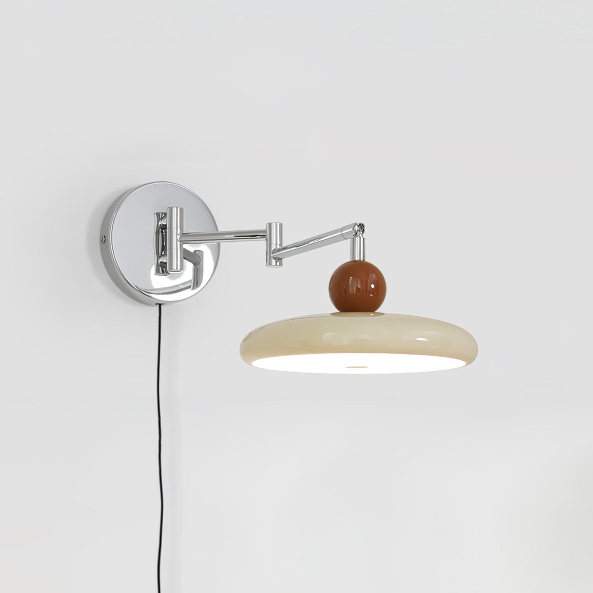 Plug-In Wall Lamp with Adjustable Brightness — front view