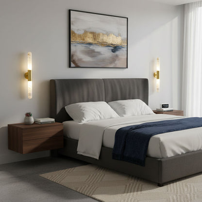 Alabaster Wall Light, Energy Efficient LED