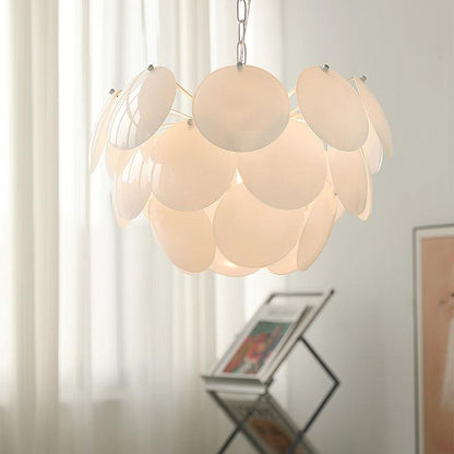 Petal Glass Chandelier with Adjustable Height — alternate angle