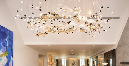 Lustre Bowl Chandelier with Adjustable Height