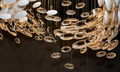 Lustre Bowl Chandelier with Adjustable Height