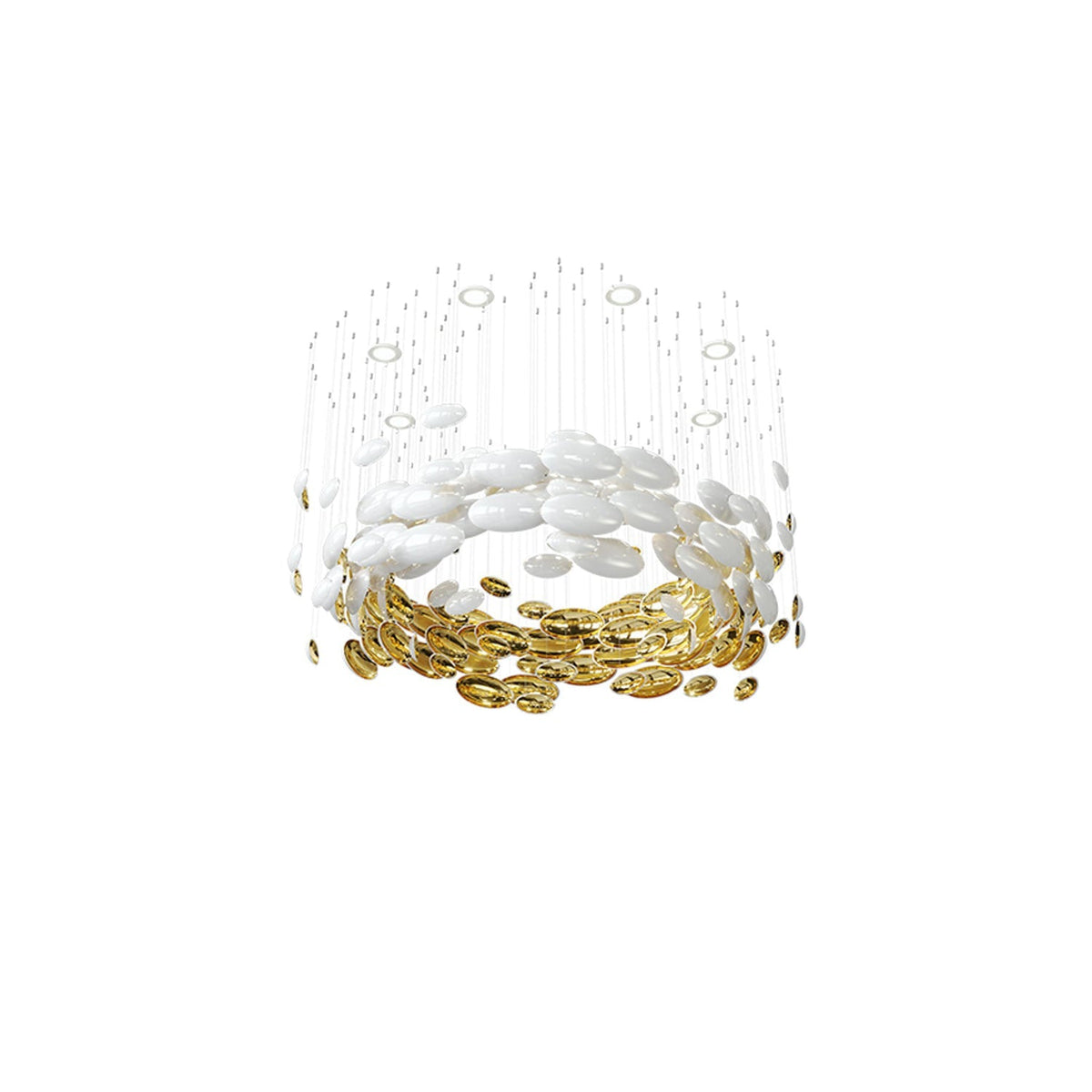 Lustre Bowl Chandelier with Adjustable Height — detail view