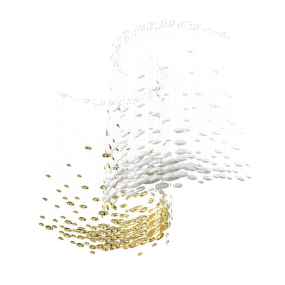 Lustre Bowl Chandelier with Adjustable Height — front view