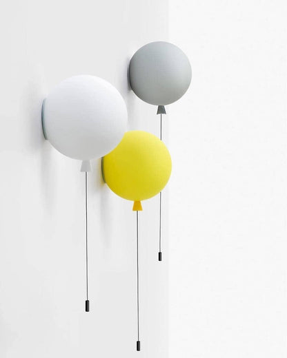 Balloon-Shaped Wall Sconce, Soft Ambient Light