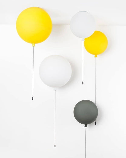 Balloon-Shaped Wall Sconce, Soft Ambient Light