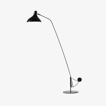 Mantis Arm Floor Lamp - Adjustable Height, LED Light for Modern Spaces — front view