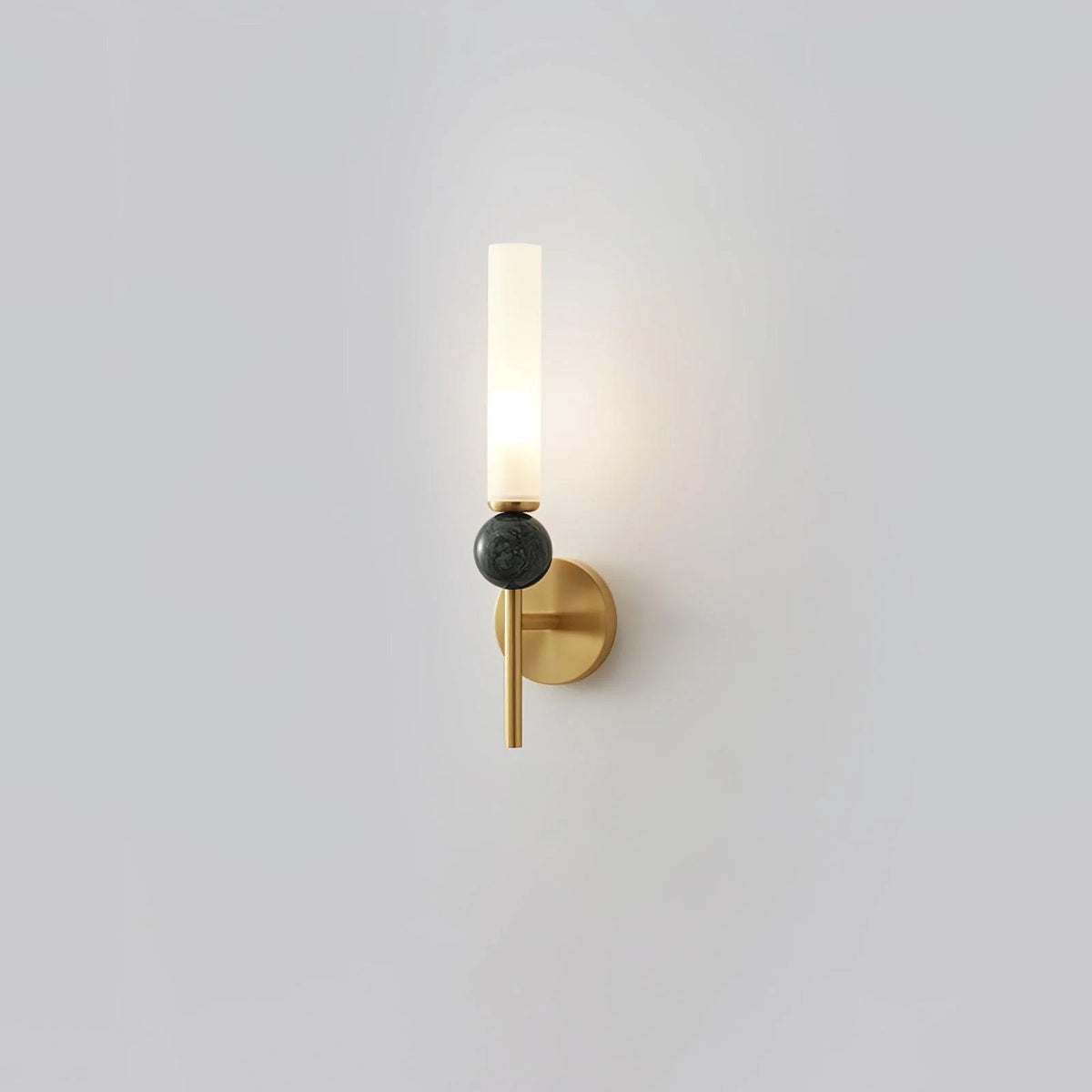 Marble Vertical Wall Lamp with Adjustable Brightness — front view