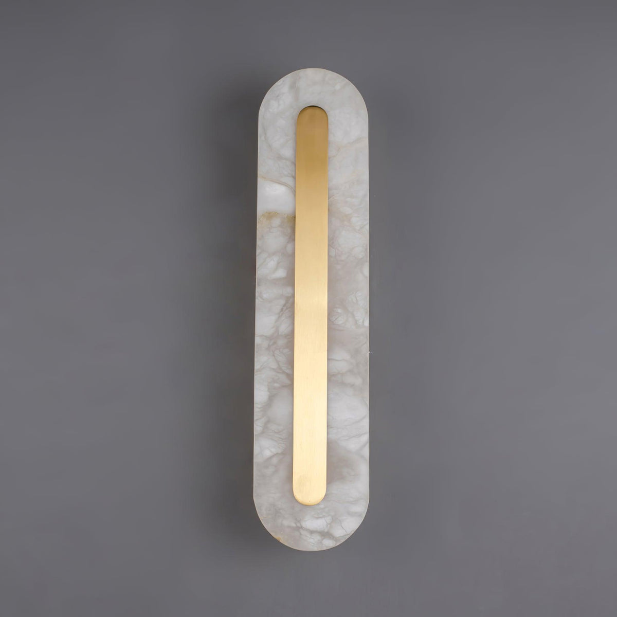 Alabaster Rounded Wall Light, Soft Glow