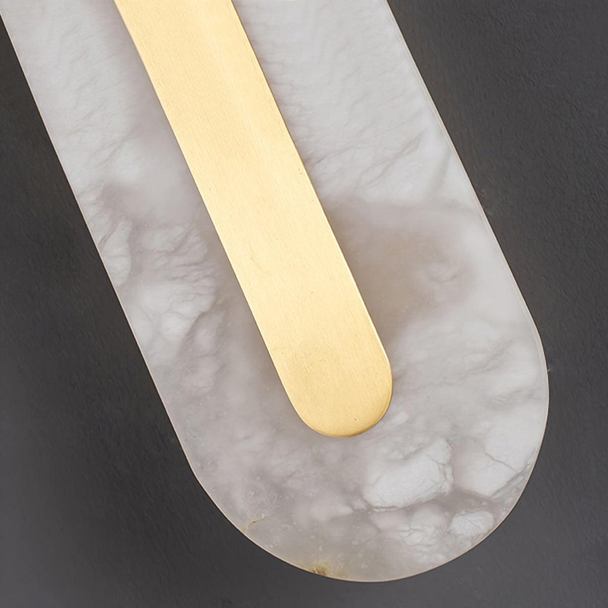 Alabaster Rounded Wall Light, Soft Glow