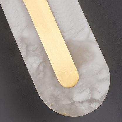 Alabaster Rounded Wall Light, Soft Glow