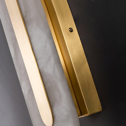 Alabaster Rounded Wall Light, Soft Glow
