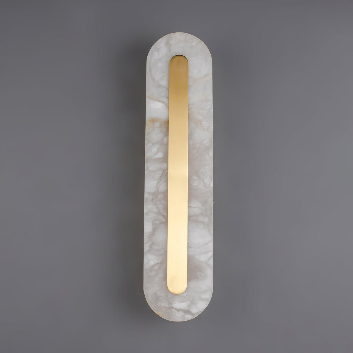 Alabaster Rounded Wall Light, Soft Glow