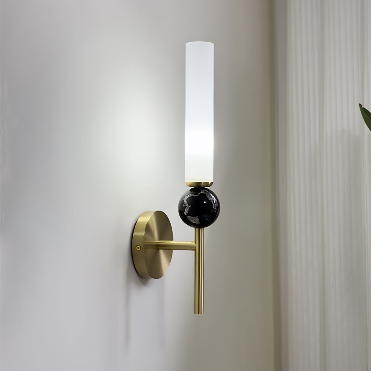 Marble Vertical Wall Lamp with Adjustable Brightness