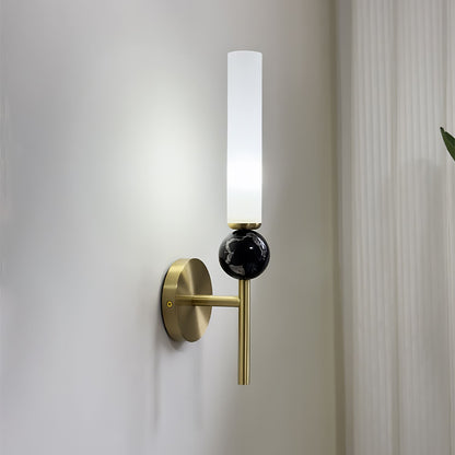Marble Vertical Wall Lamp with Adjustable Brightness
