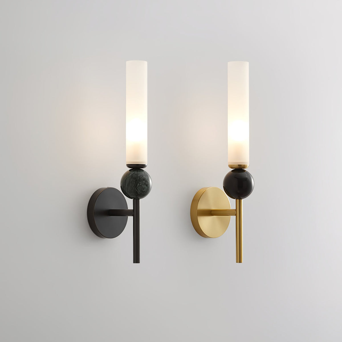 Marble Vertical Wall Lamp with Adjustable Brightness