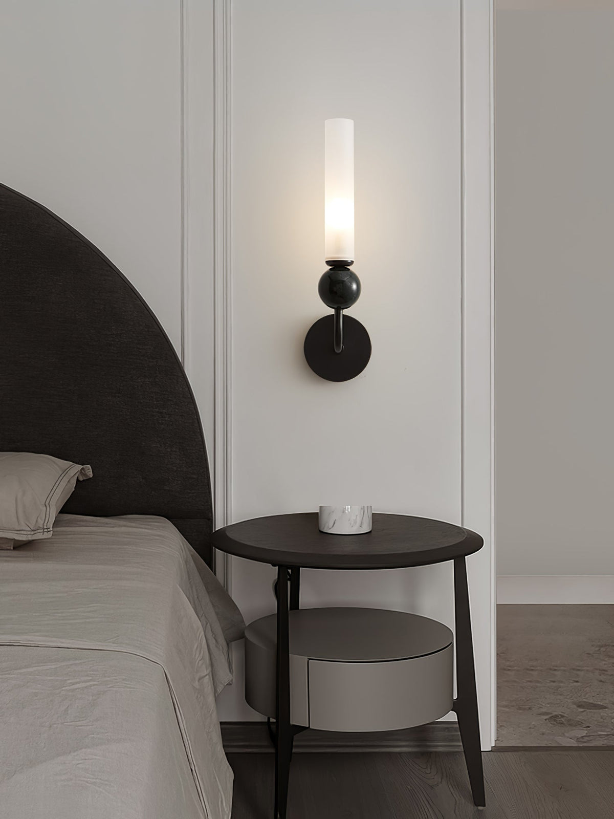 Marble Vertical Wall Lamp with Adjustable Brightness