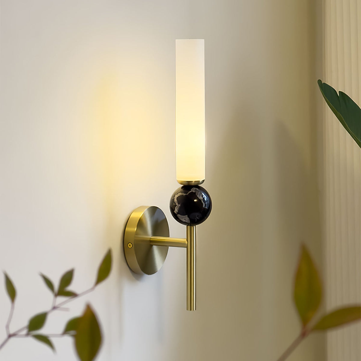 Marble Vertical Wall Lamp with Adjustable Brightness