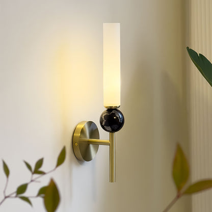 Marble Vertical Wall Lamp with Adjustable Brightness