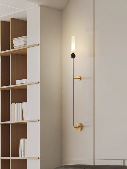 Marble Vertical Wall Lamp with Adjustable Brightness