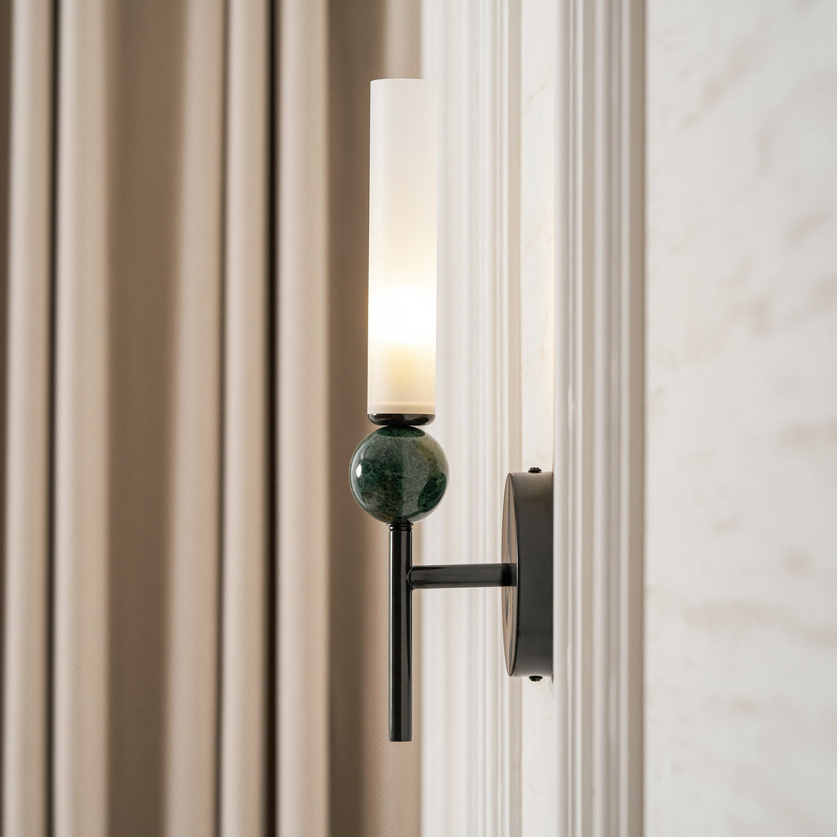 Marble Vertical Wall Lamp with Adjustable Brightness