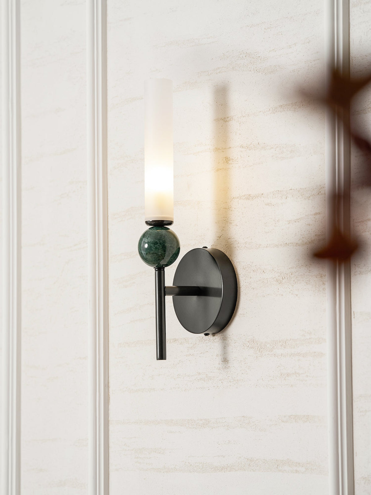 Marble Vertical Wall Lamp with Adjustable Brightness