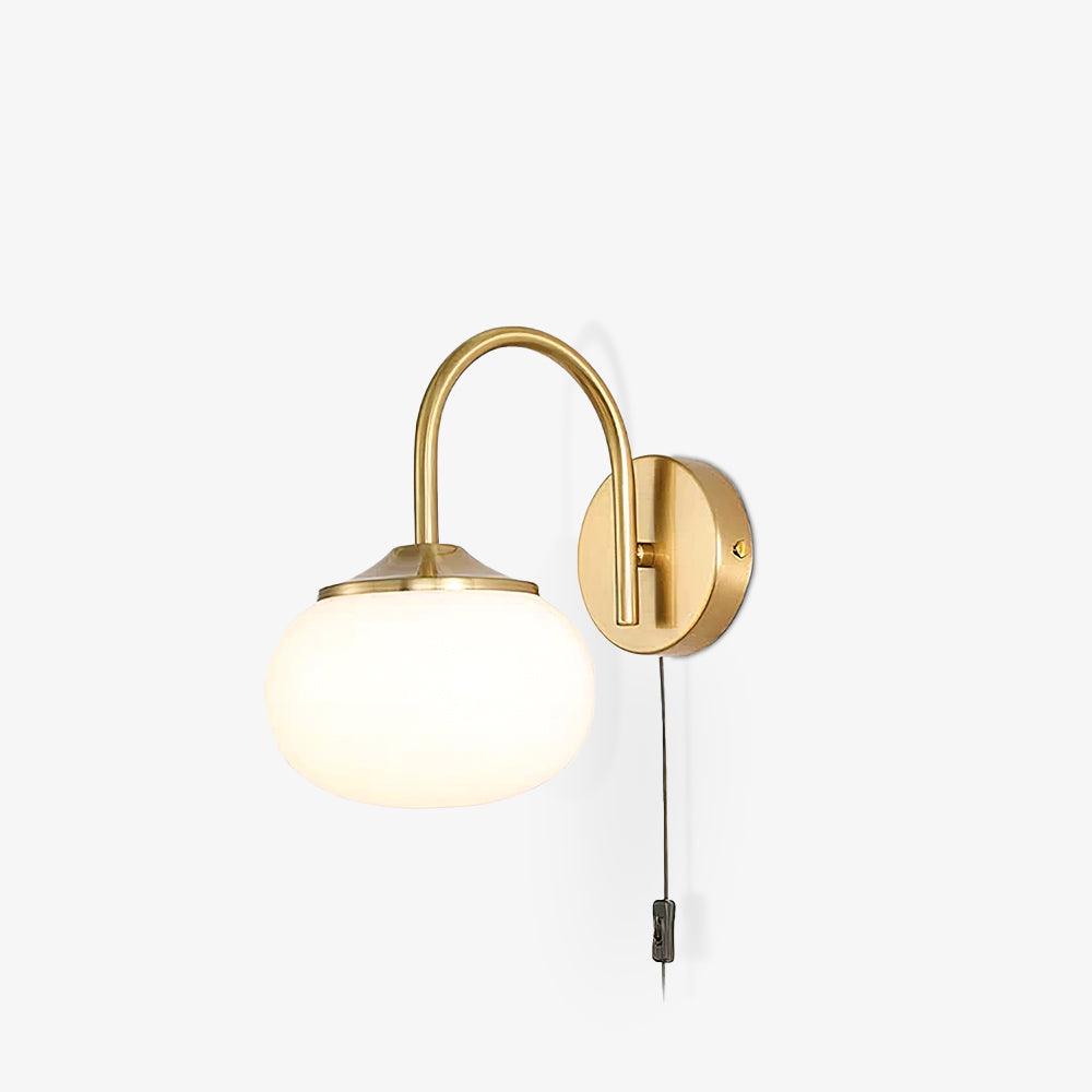 Marshmallow-Shaped Plug-In Wall Sconce, Soft Warm Light