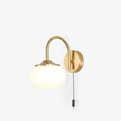 Marshmallow-Shaped Plug-In Wall Sconce, Soft Warm Light