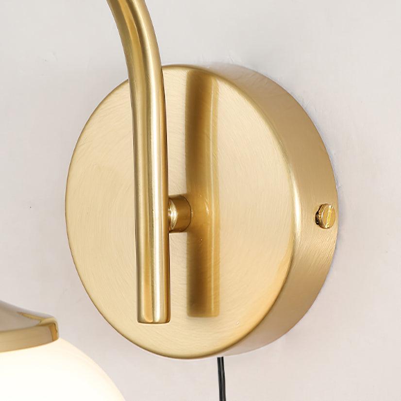 Marshmallow-Shaped Plug-In Wall Sconce, Soft Warm Light