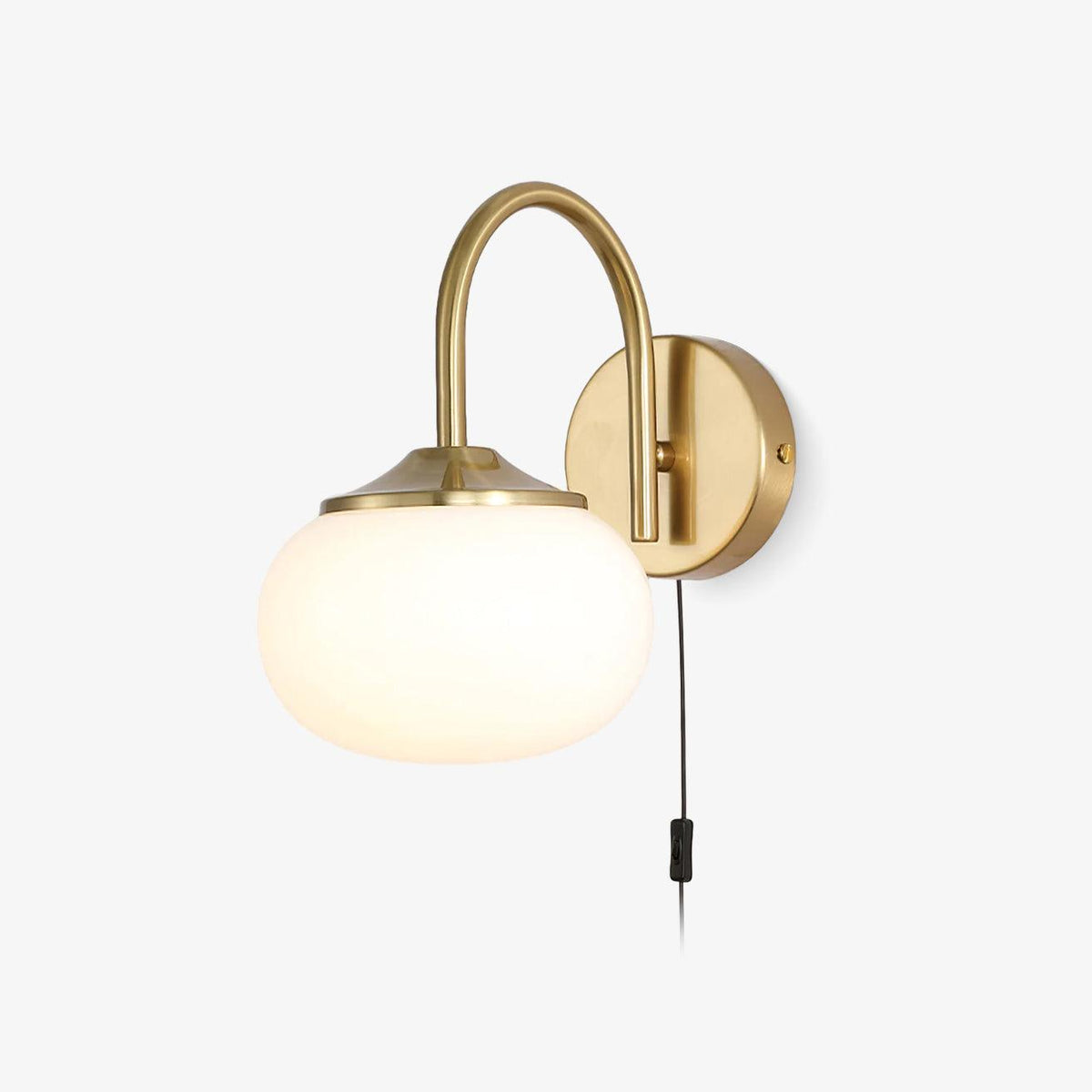 Marshmallow-Shaped Plug-In Wall Sconce, Soft Warm Light — alternate angle