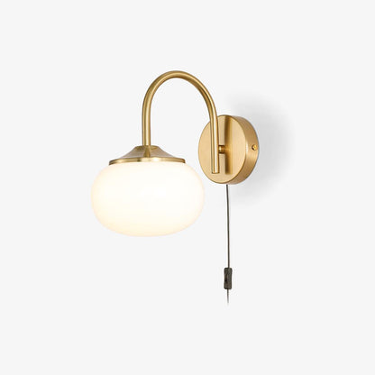 Marshmallow-Shaped Plug-In Wall Sconce, Soft Warm Light