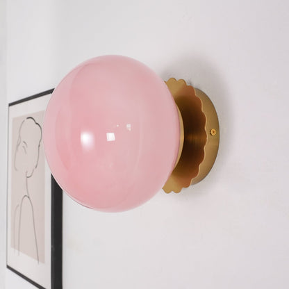 Marshmallow-Shaped Wall Sconce, Adjustable Brightness