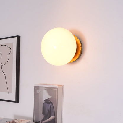 Marshmallow-Shaped Wall Sconce, Adjustable Brightness