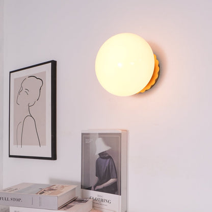Marshmallow-Shaped Wall Sconce, Adjustable Brightness