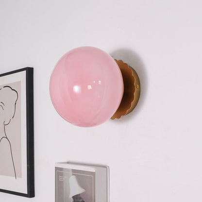Marshmallow-Shaped Wall Sconce, Adjustable Brightness