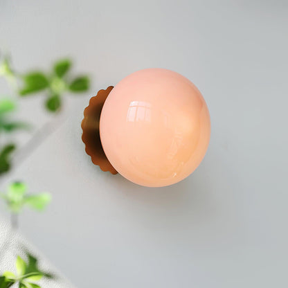 Marshmallow-Shaped Wall Sconce, Adjustable Brightness
