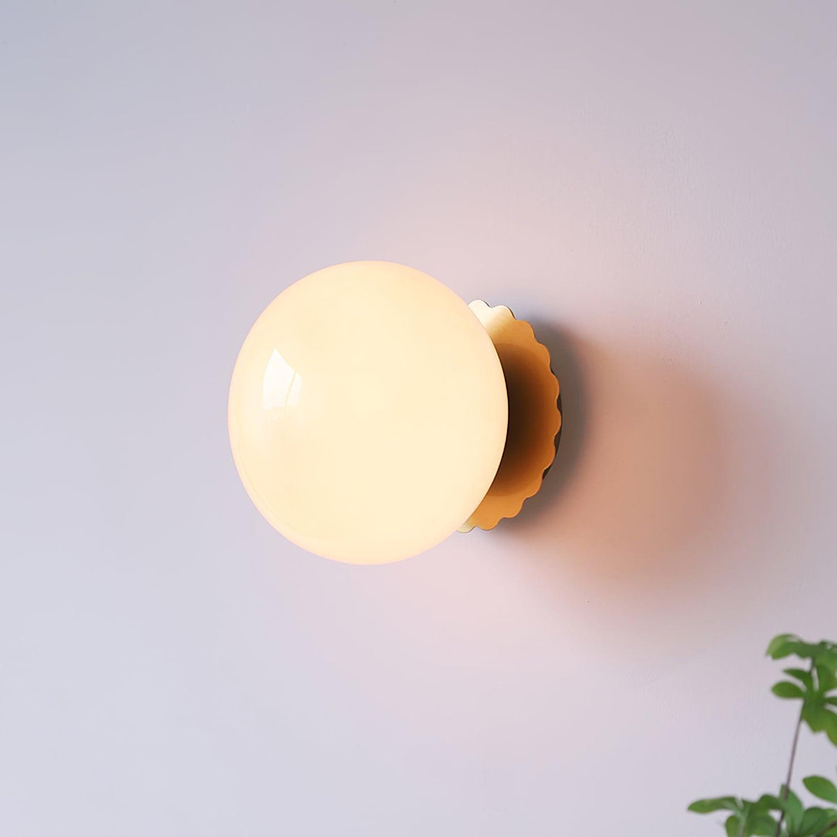 Marshmallow-Shaped Wall Sconce, Adjustable Brightness